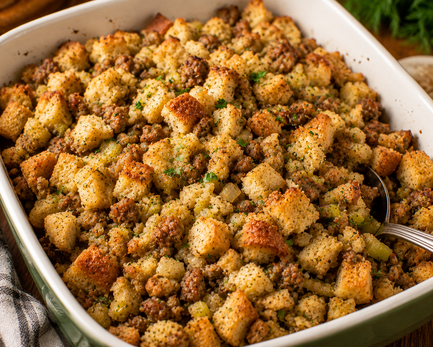 Easy Sausage & Herb Stuffing